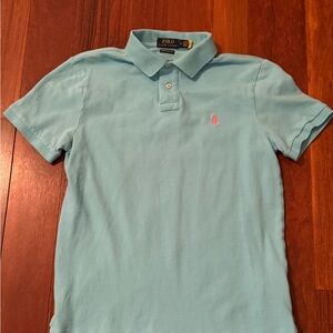 Polo Ralph Lauren Light Blue Polo Shirt-custom slim fit